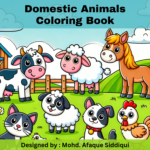 Domestic Animals Coloring Book